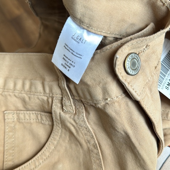 John Galt NWT Wide Leg Boot Flare Tan Khaki Pants Size Small Trendy Bottoms $42 - Picture 4 of 13